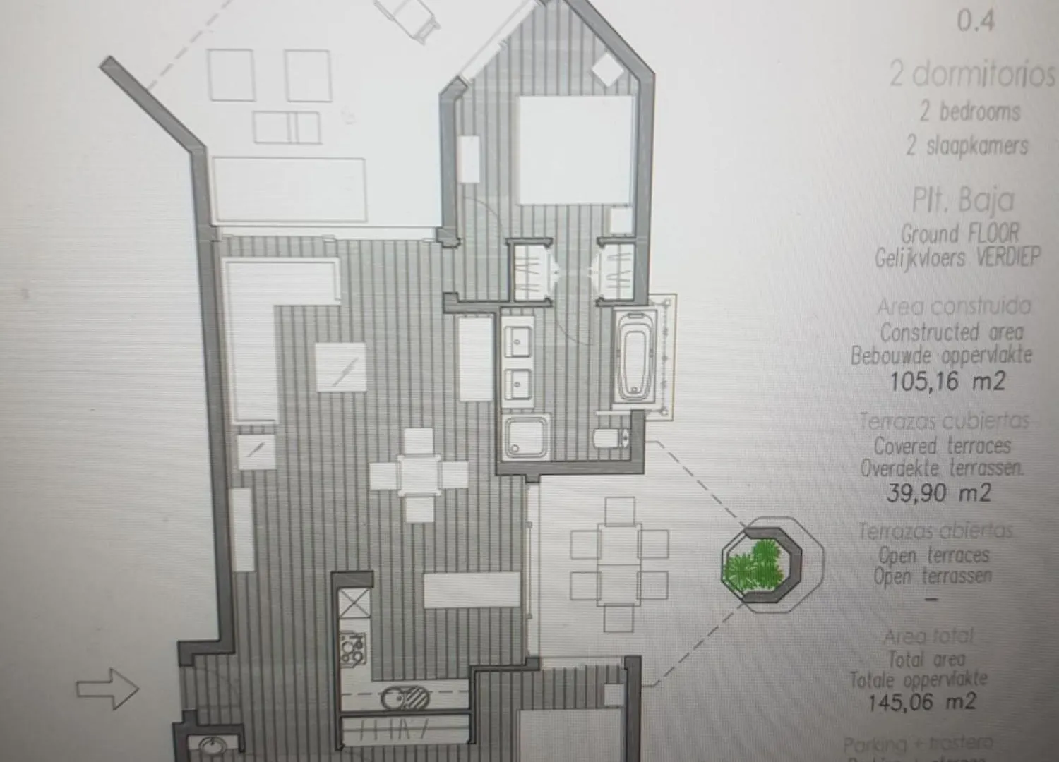 Apartment Palmmar Jardines New 2Bedroom Isora 0-4 House 105M2 With Garden